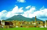 Pompeji: Blick auf den Vesuv